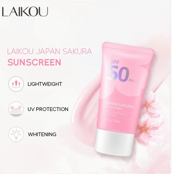 Laikou Japan Sakura Face Sunscreen SPF50+++ (50gm)